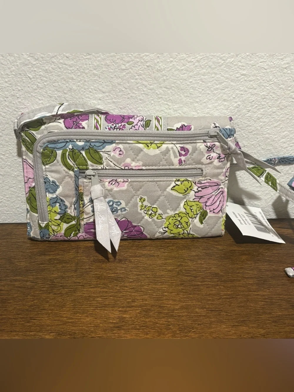 Vera Bradley Quilted Floral Crossbody Wallet